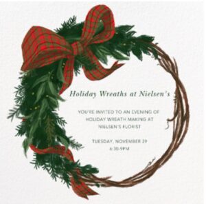 OxR Holiday Wreath Making @ Nielsen's Florist